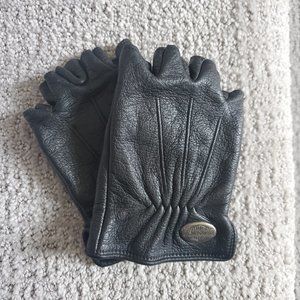 Harley Davidson Leather Fingerless Gloves
